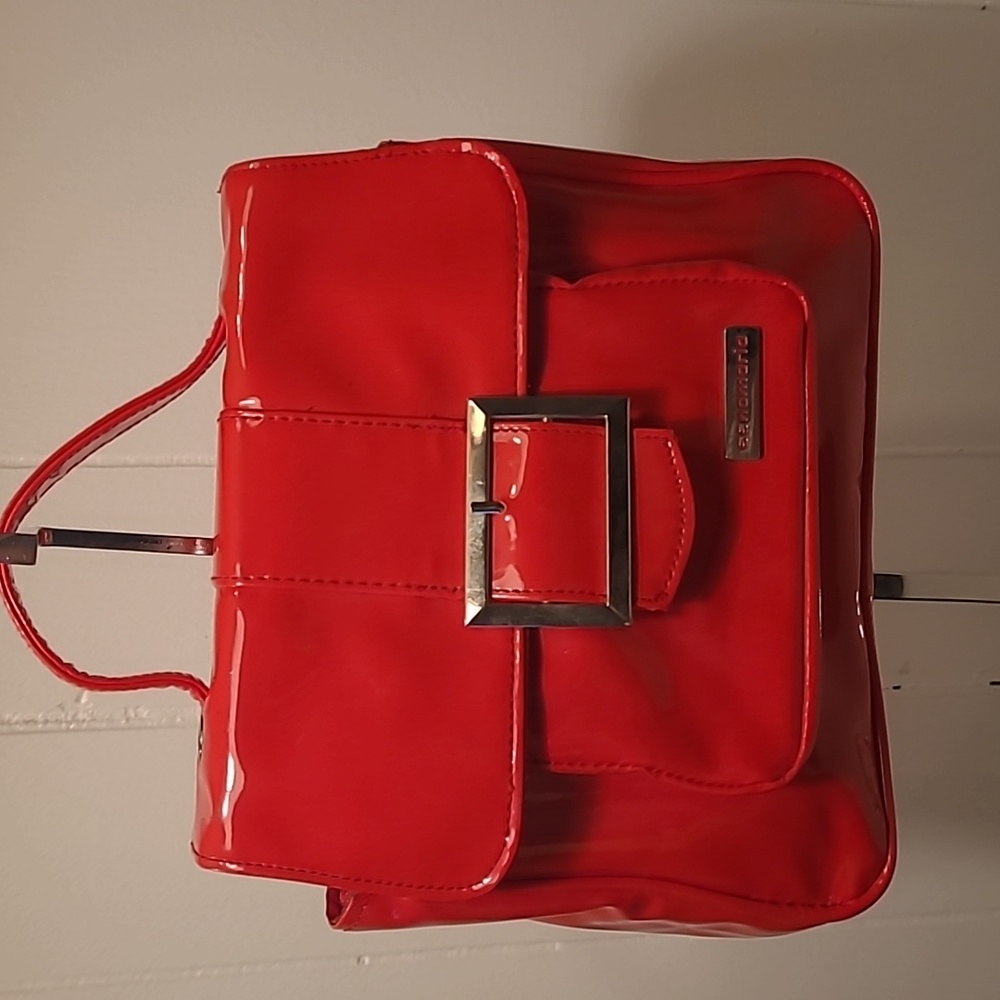 Sarah Morgan Eenamaria Cherry Red 2009 Mini Bag with Snap Close Retro Look!